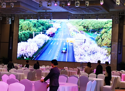 衡陽某酒店宴會(huì)廳室內(nèi)P3顯示屏300㎡